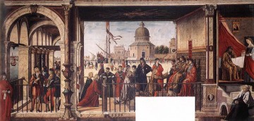 Vittore Carpaccio Painting - Arrival of the English Ambassadors Vittore Carpaccio